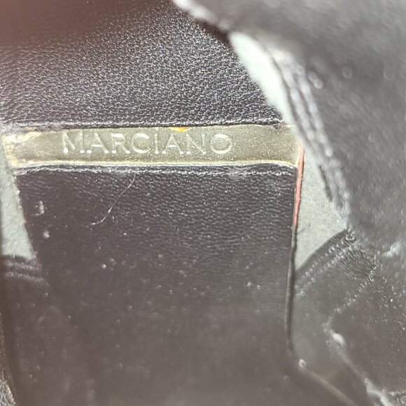 AUTHENTIC MARCIANO LEATHER STILLETTO ANKLE BOOTIES SZ 6 - Picture 10 of 12